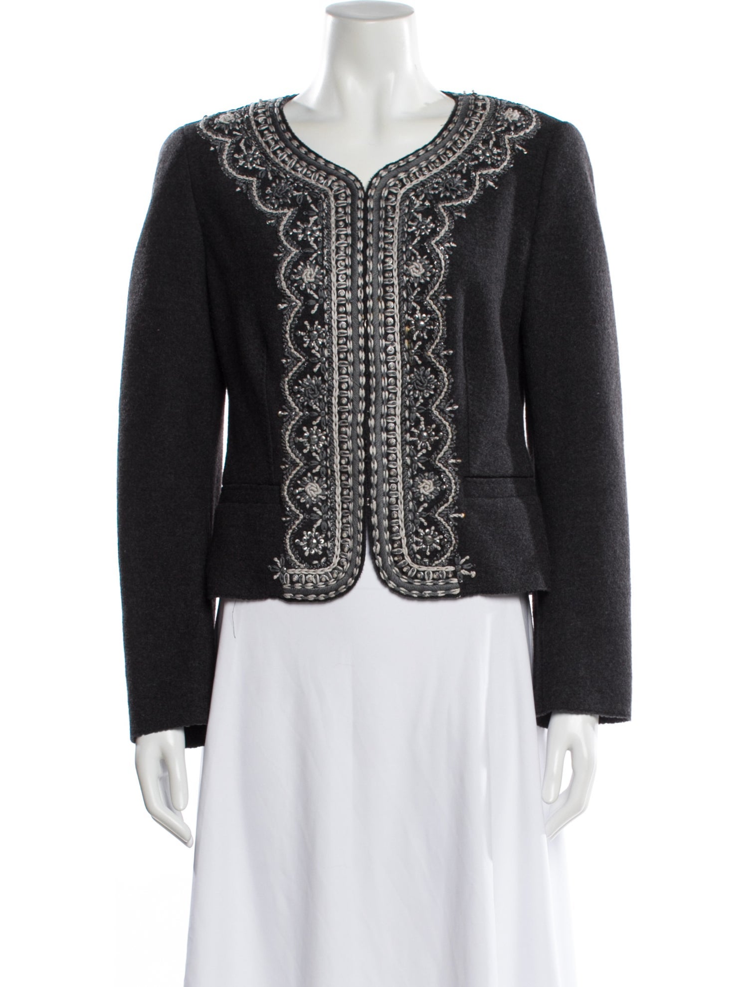 Rena Lange Virgin Wool Evening Jacket