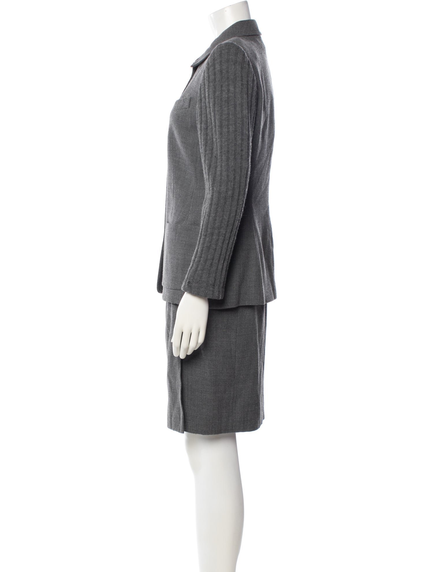 Rena Lange Virgin Wool Skirt Suit