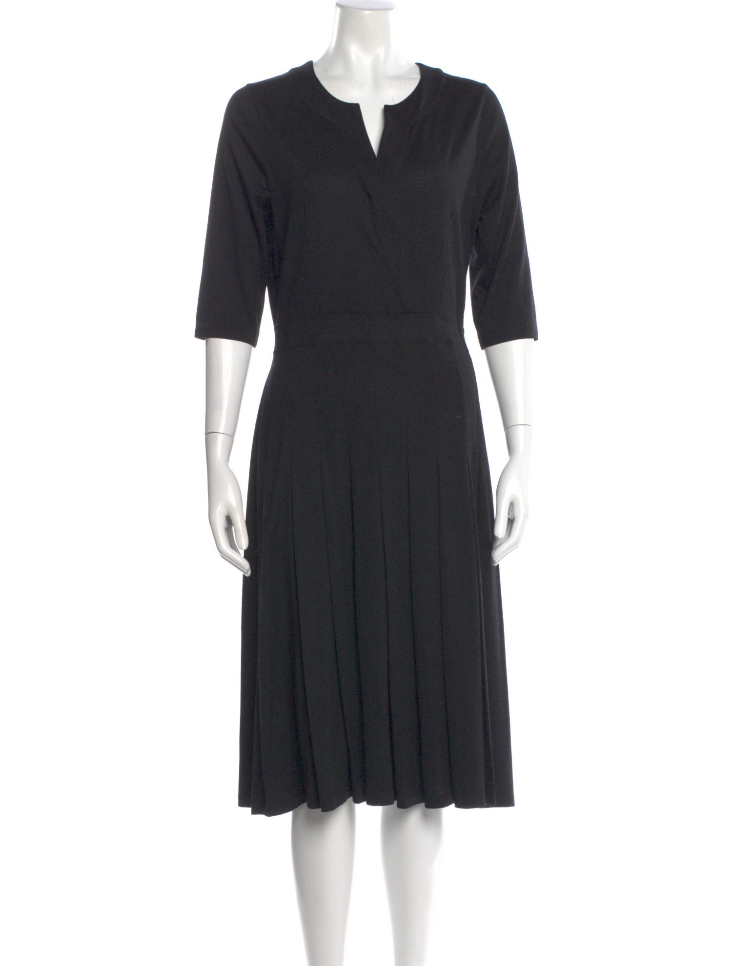 Rena Lange Virgin Wool Midi Length Dress