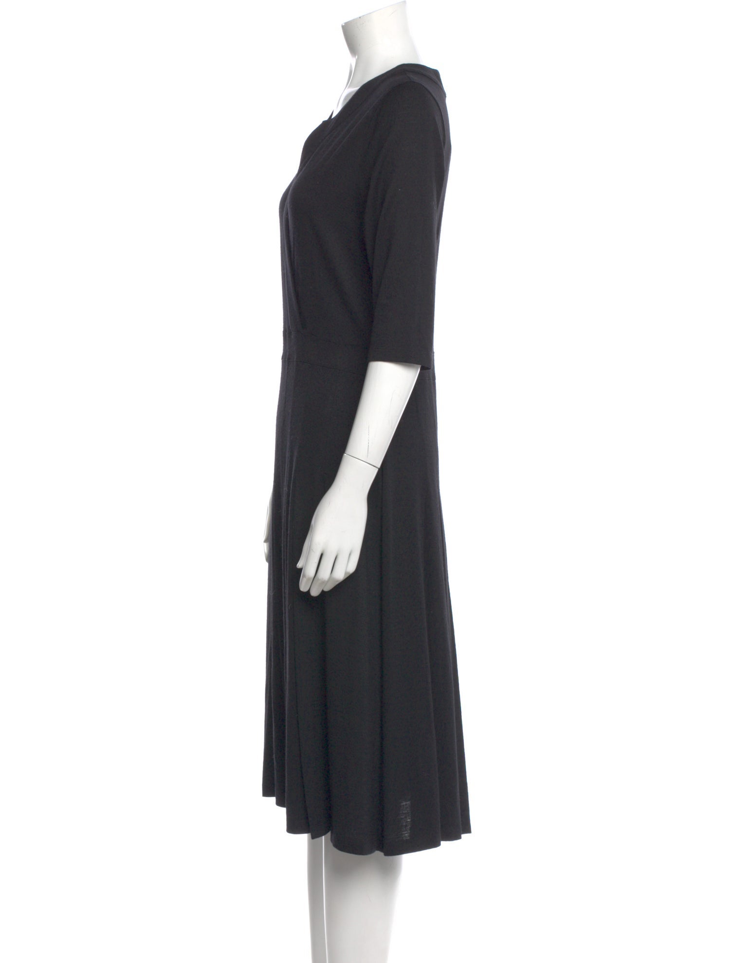 Rena Lange Virgin Wool Midi Length Dress