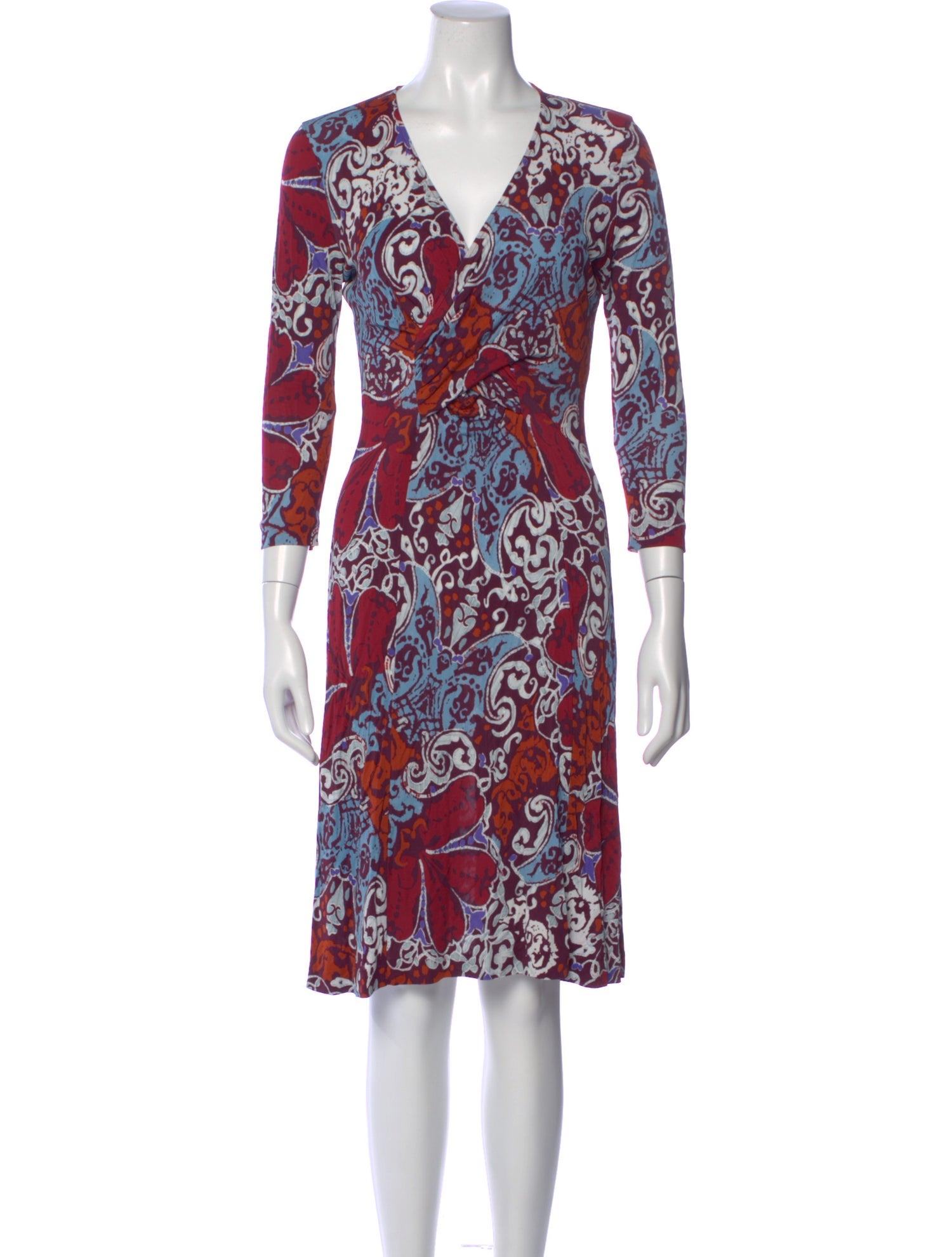 Rena Lange Printed Knee-Length Dress
