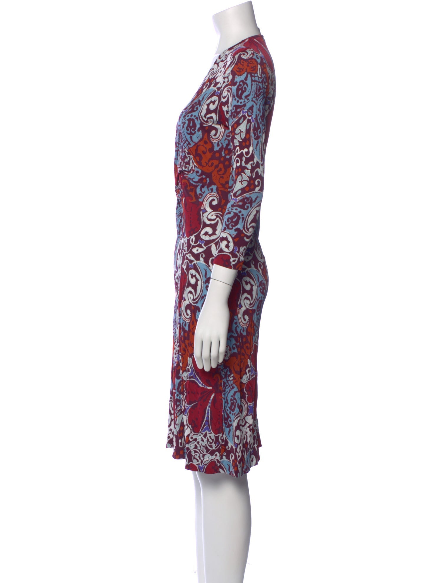 Rena Lange Printed Knee-Length Dress