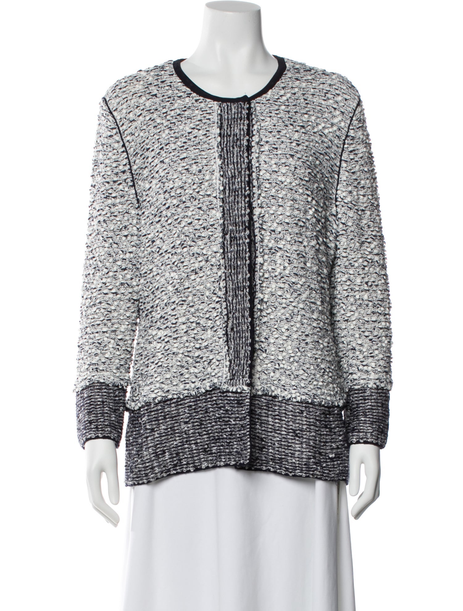 Rena Lange Colorblock Pattern Evening Jacket