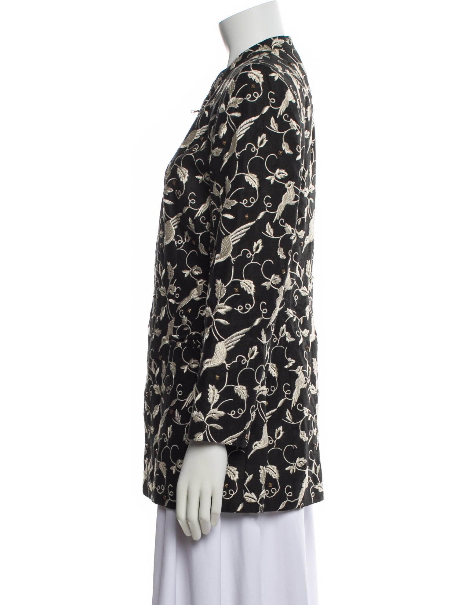 Rena Lange Printed Trench Coat