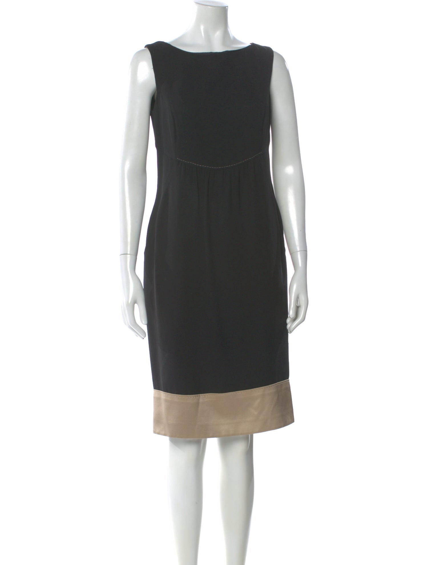 Rena Lange Bateau Neckline Knee-Length Dress