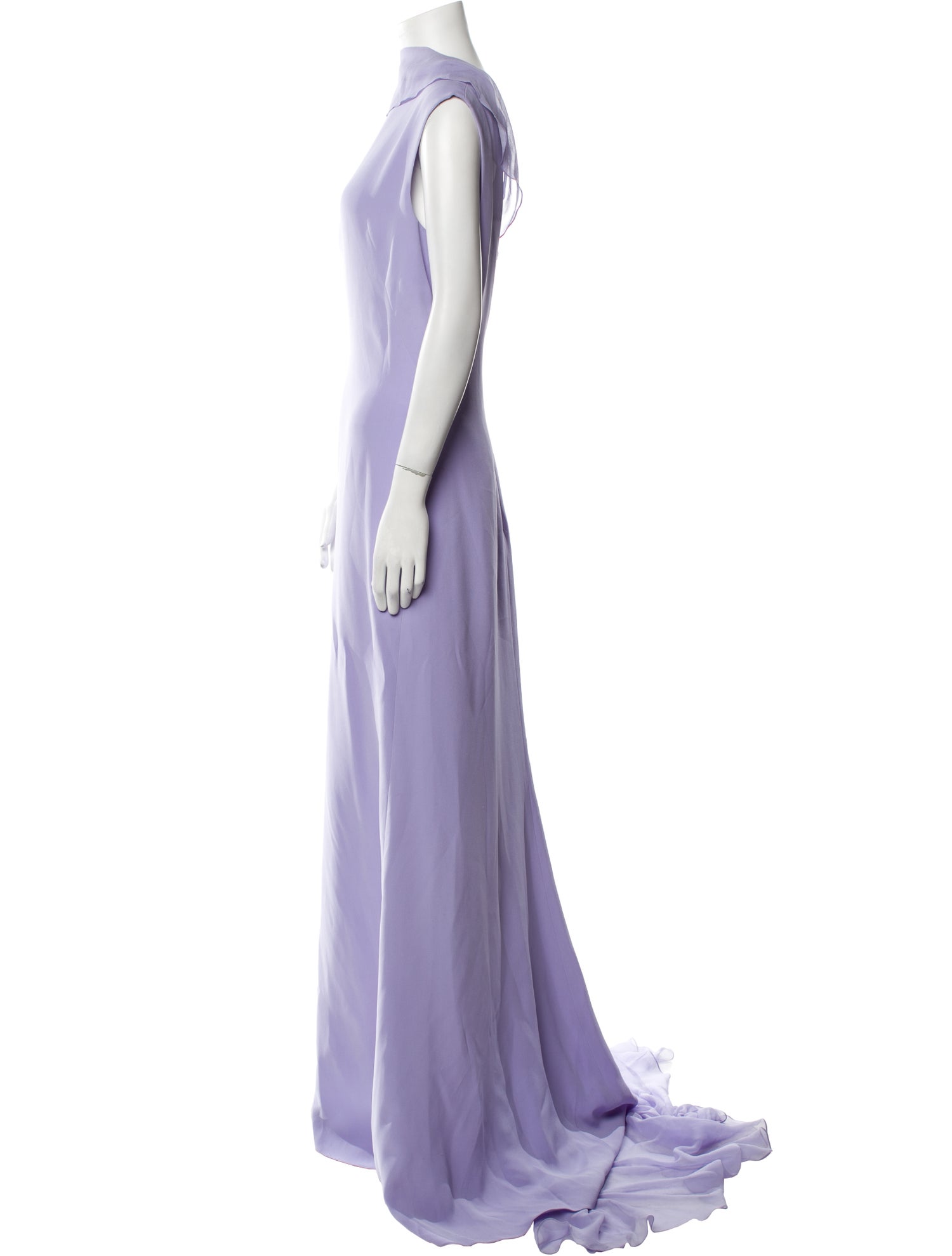 Reem Acra Silk Long Dress