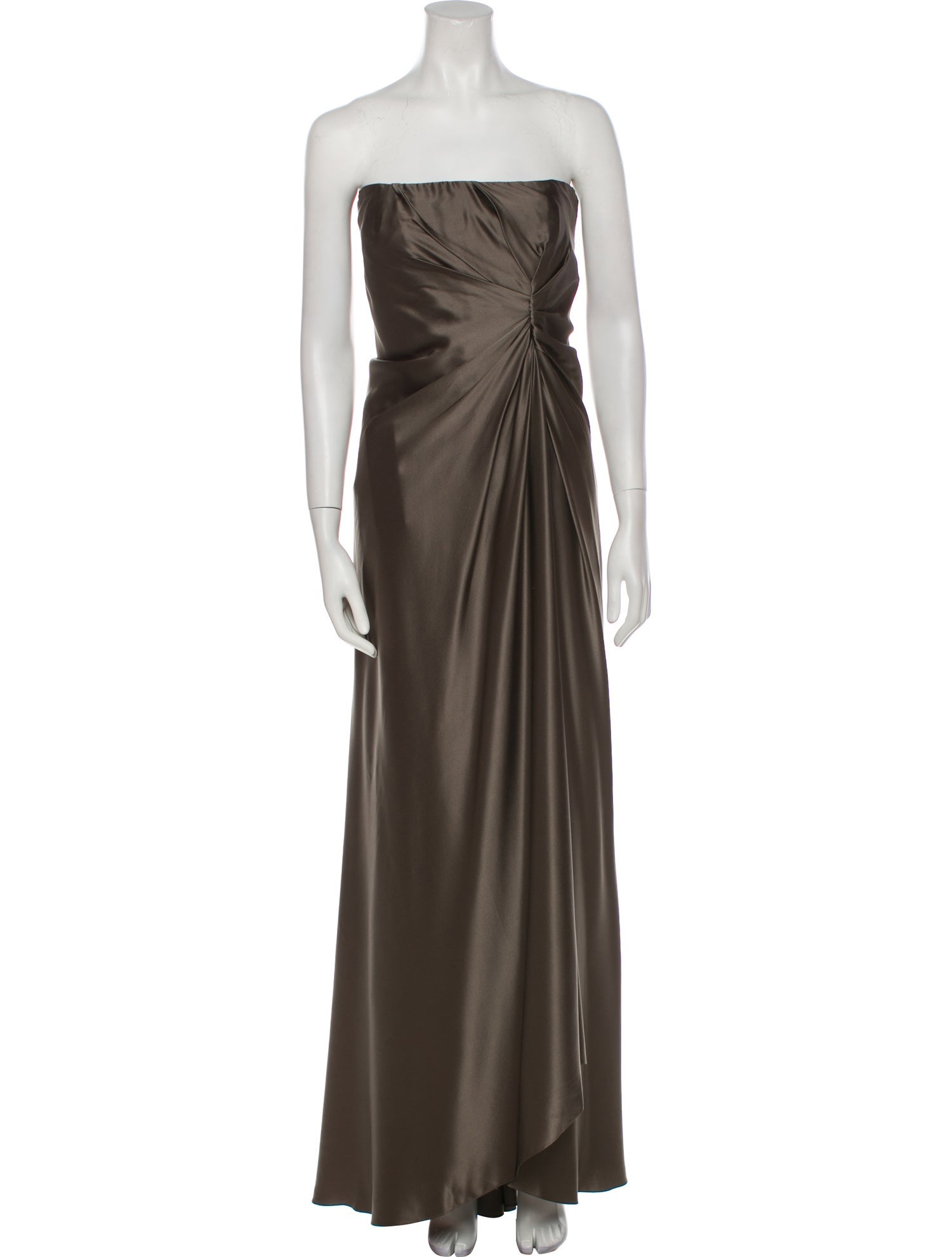 Reem Acra Strapless Long Dress