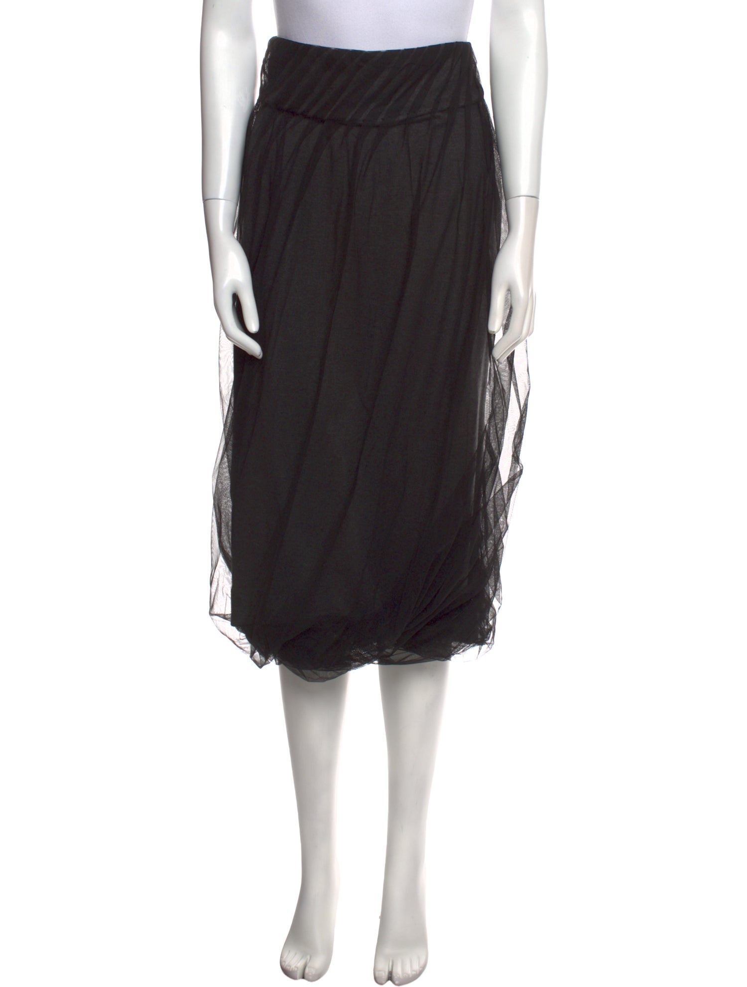 Reem Acra Wool Midi Length Skirt