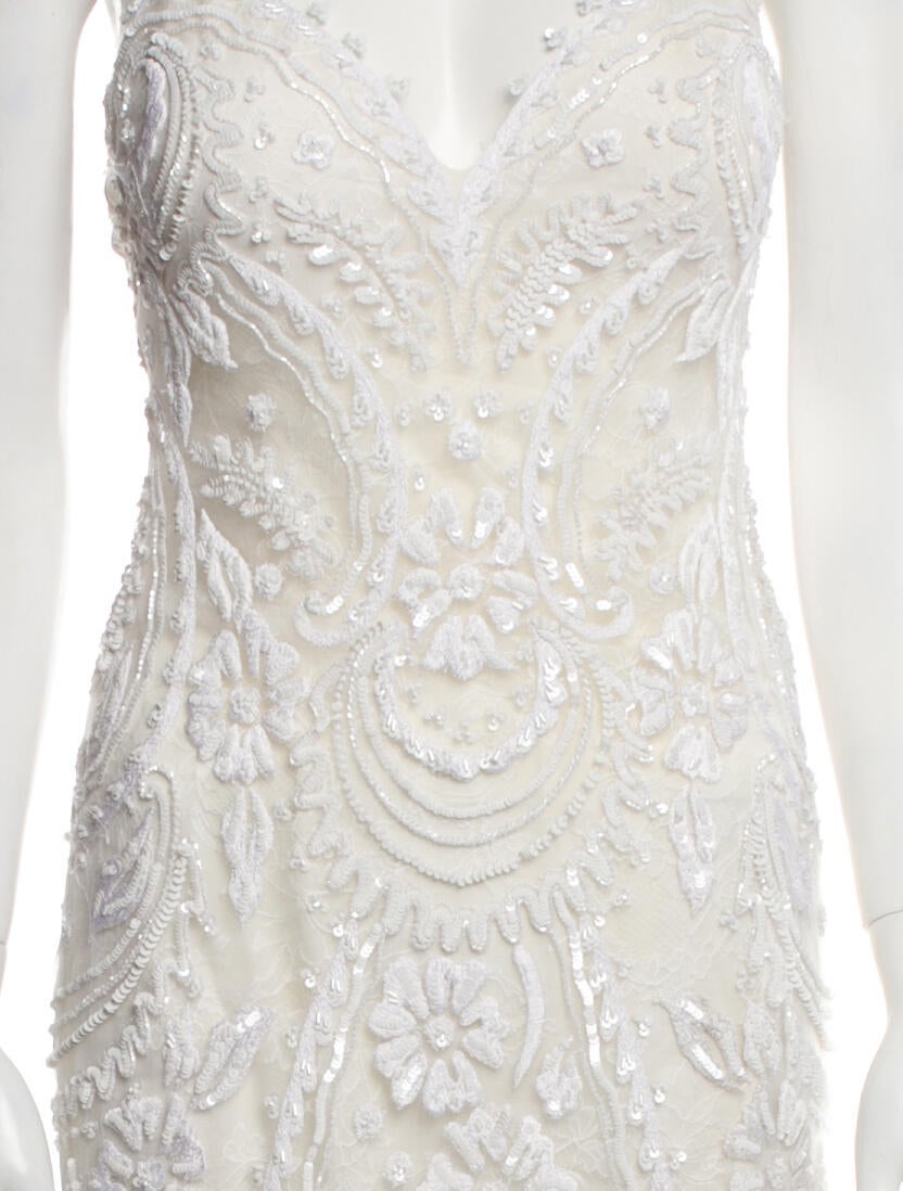 Reem Acra Strapless Long Dress