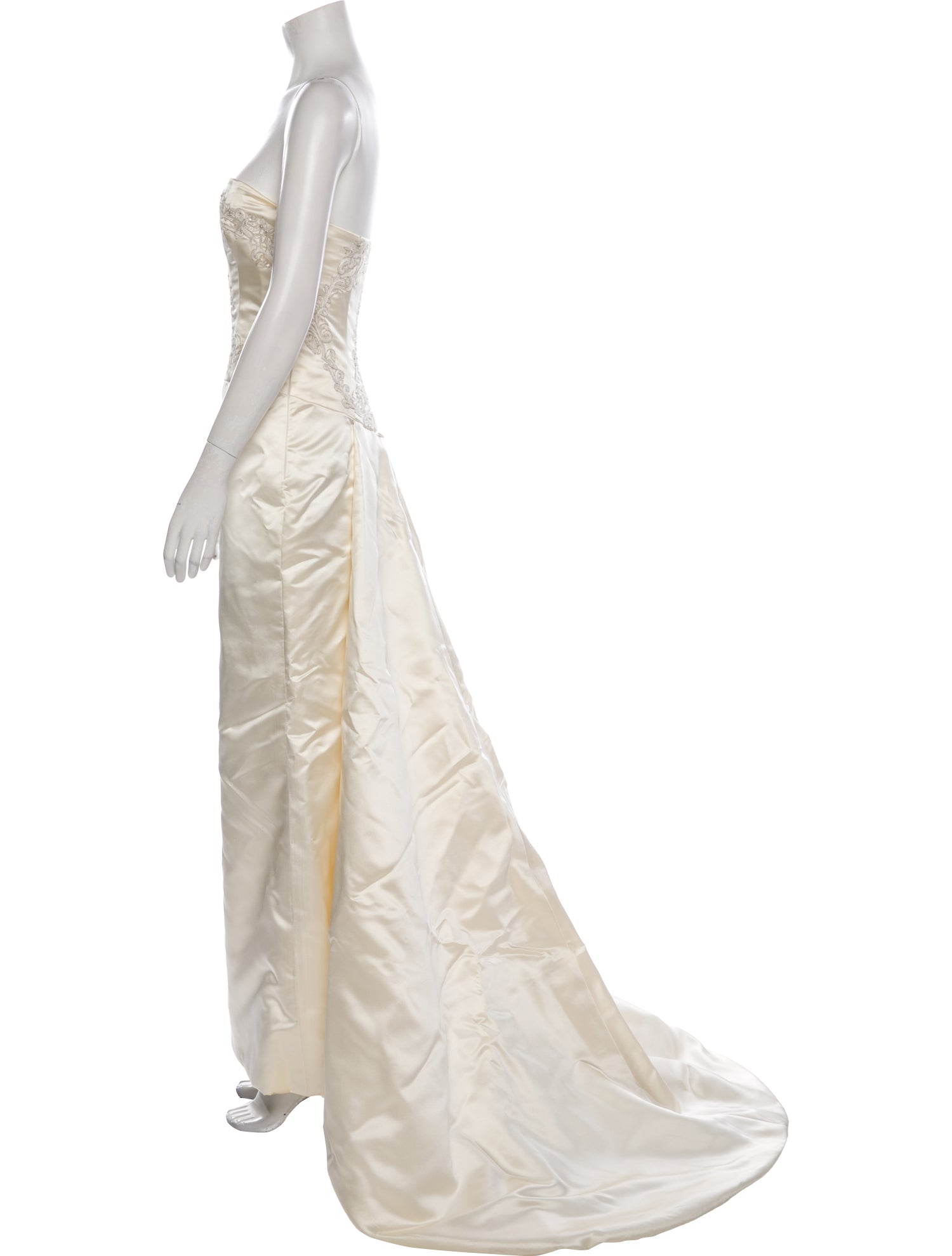 Reem Acra Silk Long Dress