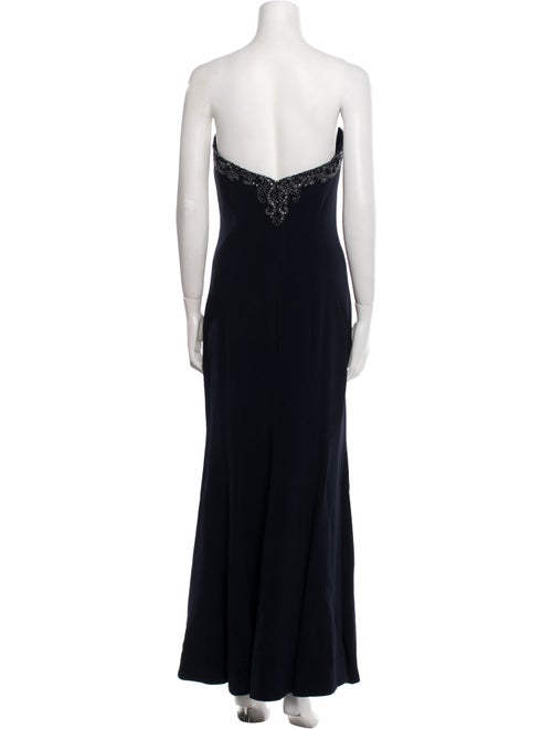 Reem Acra Strapless Long Dress