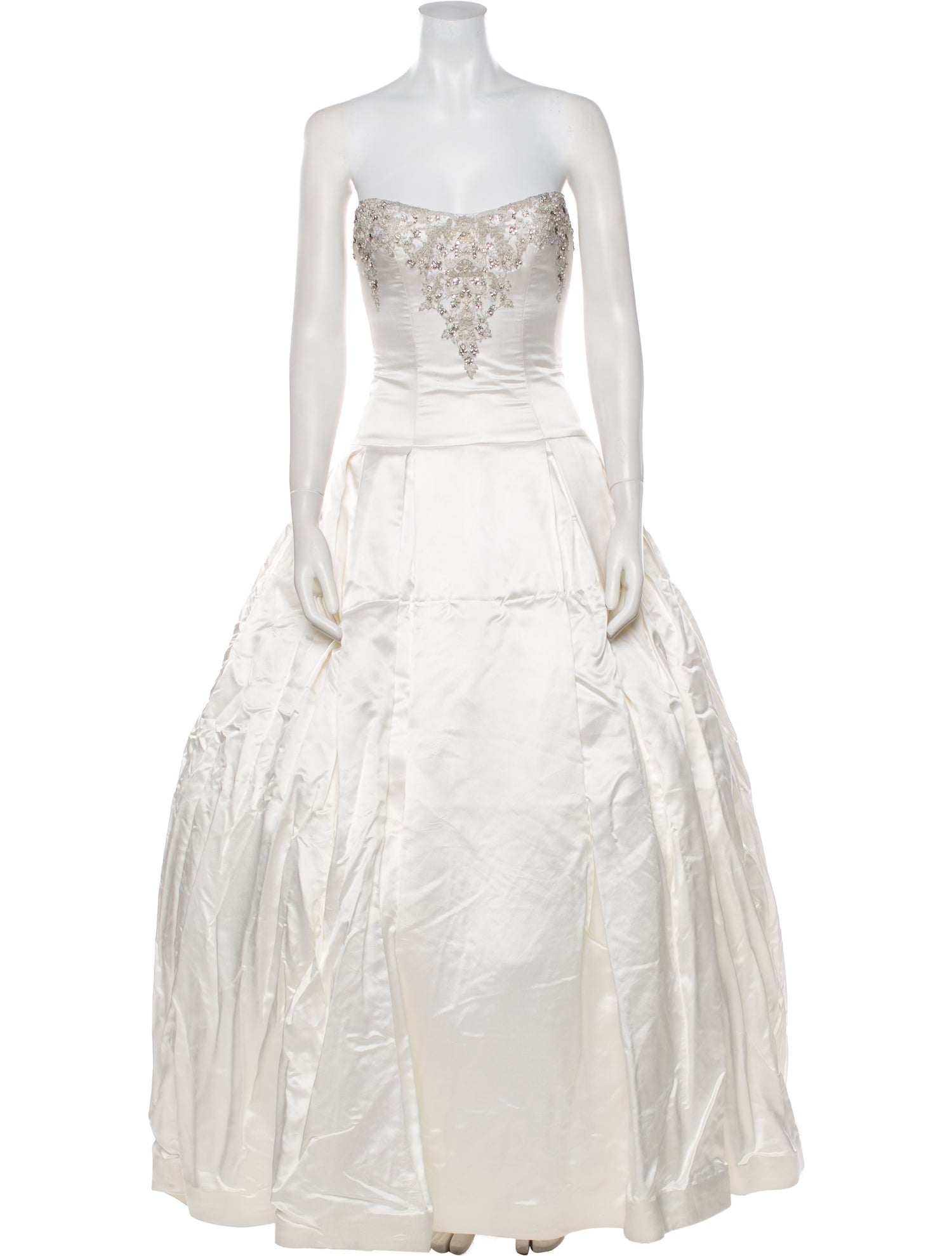 Reem Acra Strapless Long Dress