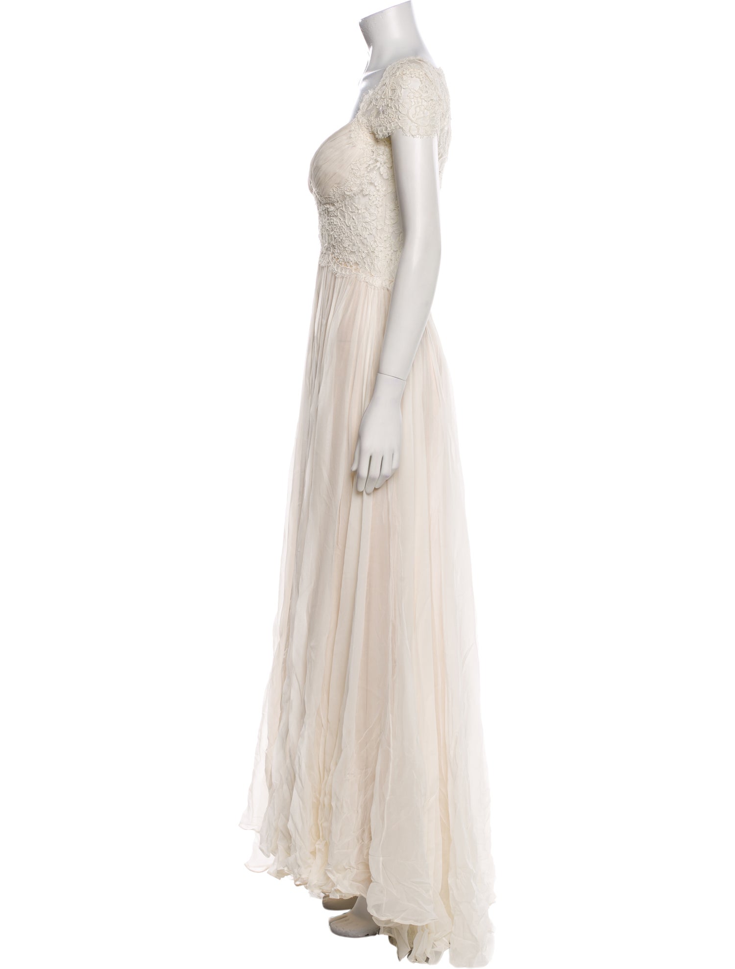 Reem Acra Silk Long Dress