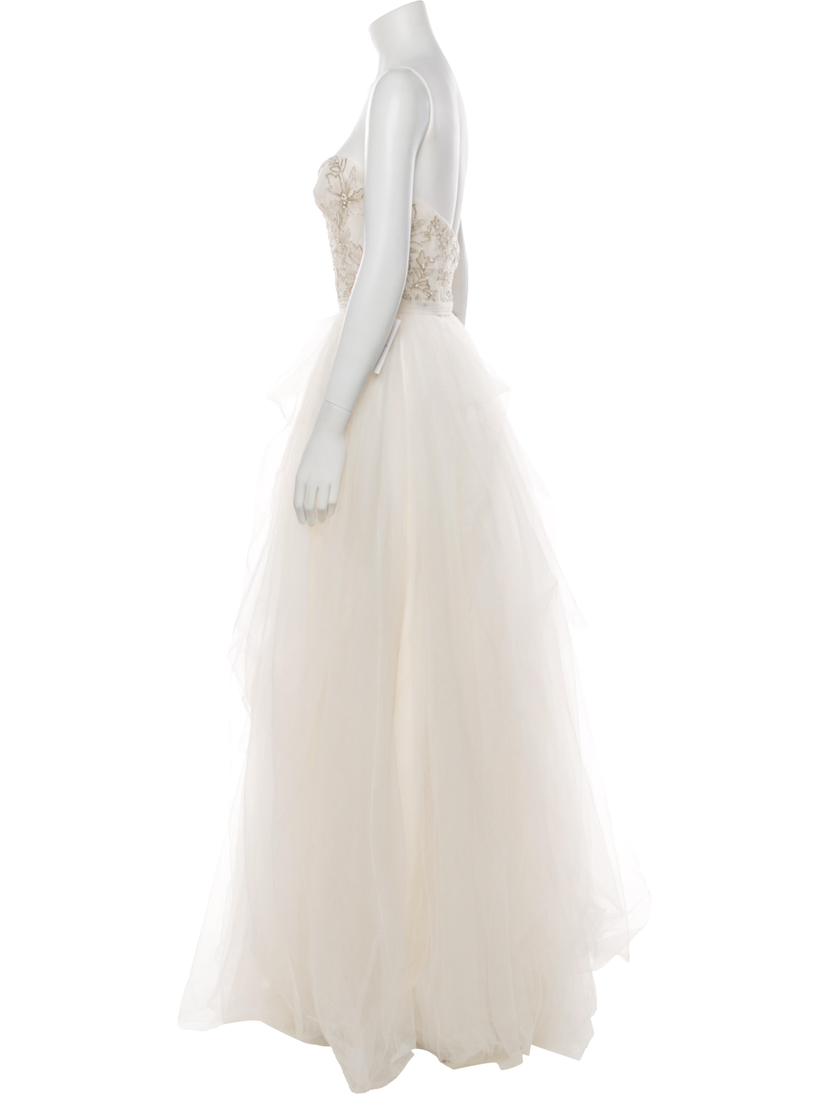 Reem Acra Strapless Long Dress w/ Tags