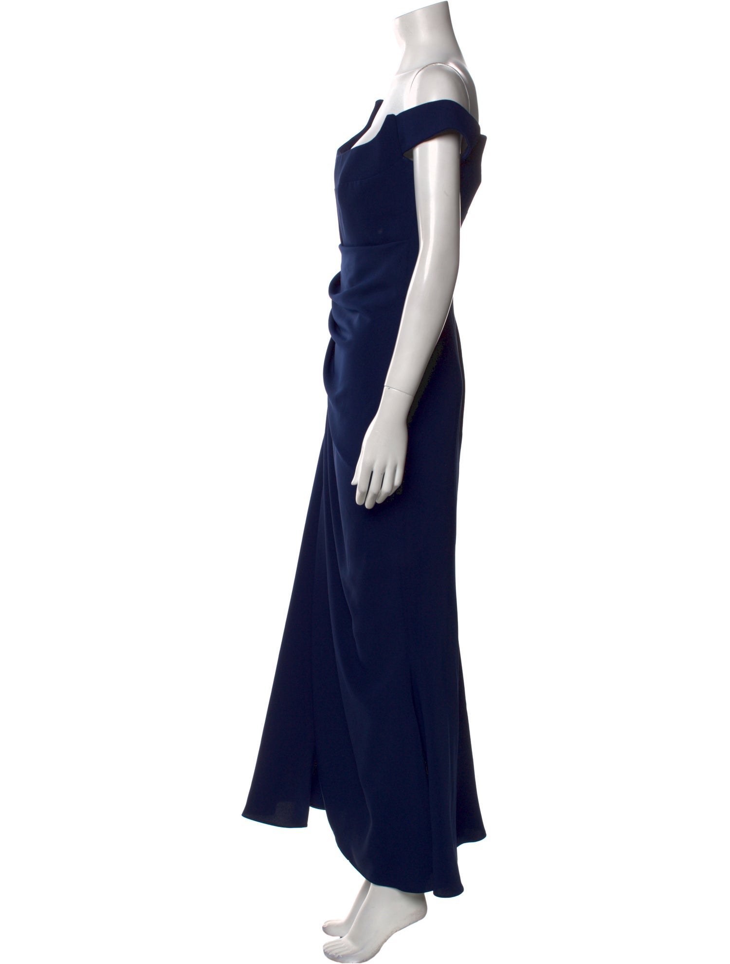 Reem Acra Square Neckline Long Dress