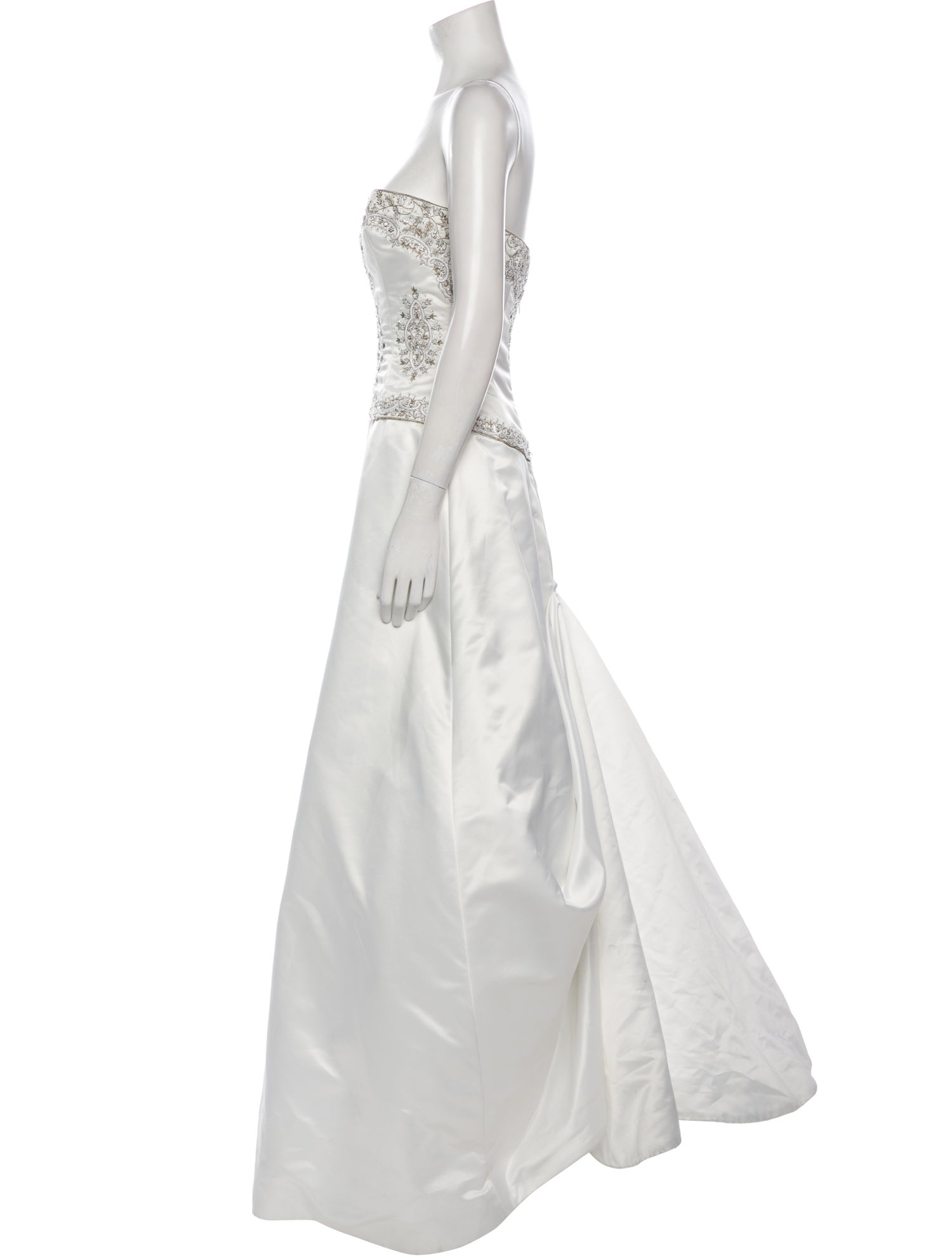 Reem Acra Strapless Long Dress