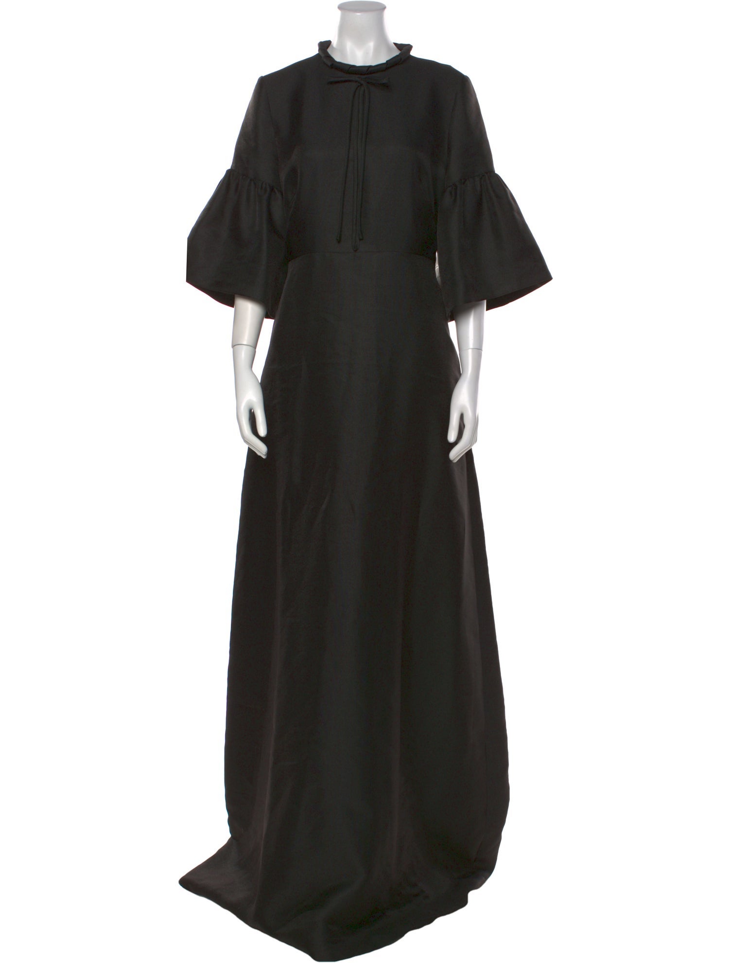 Reem Acra Mock Neck Long Dress