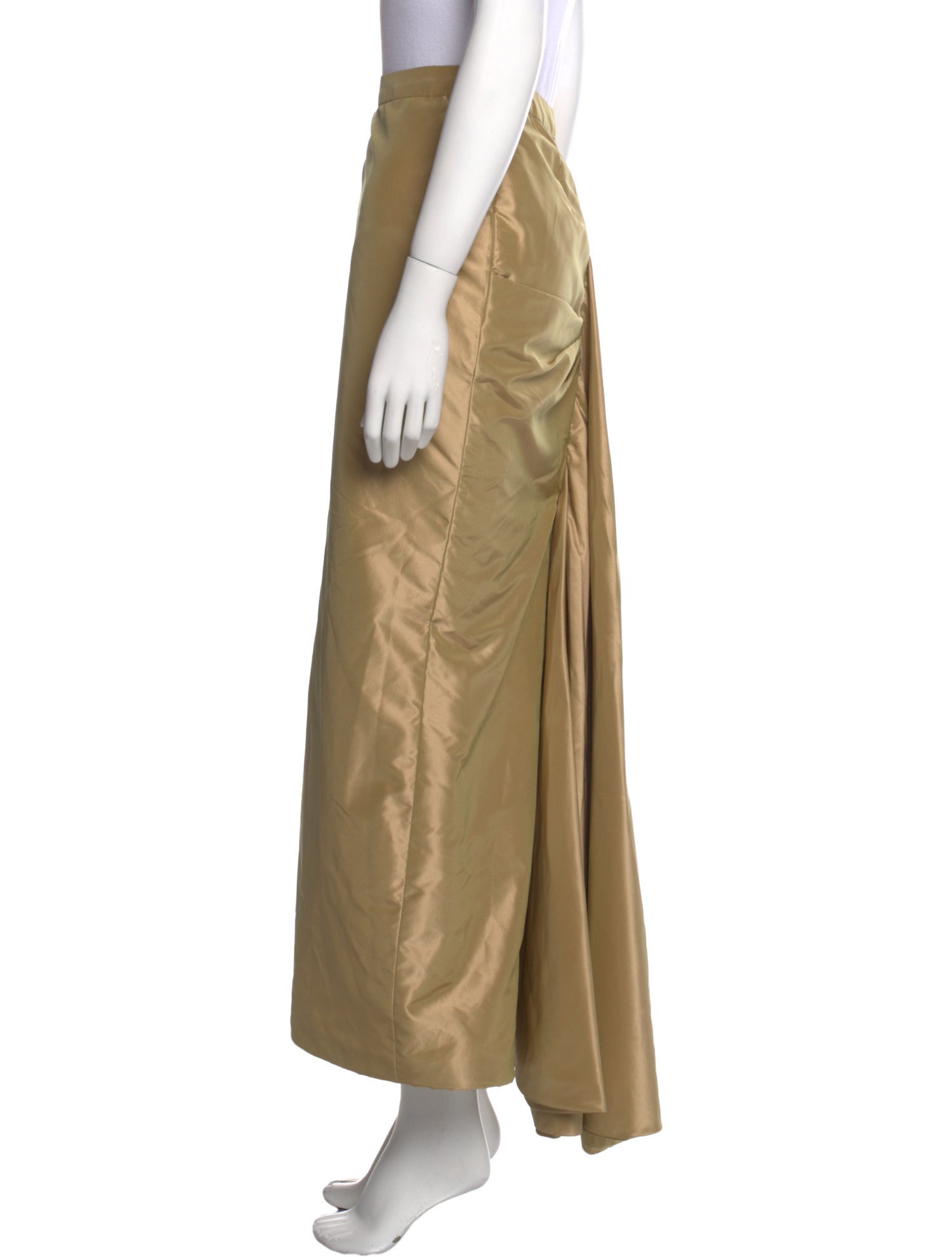 Reem Acra Silk Long Skirt