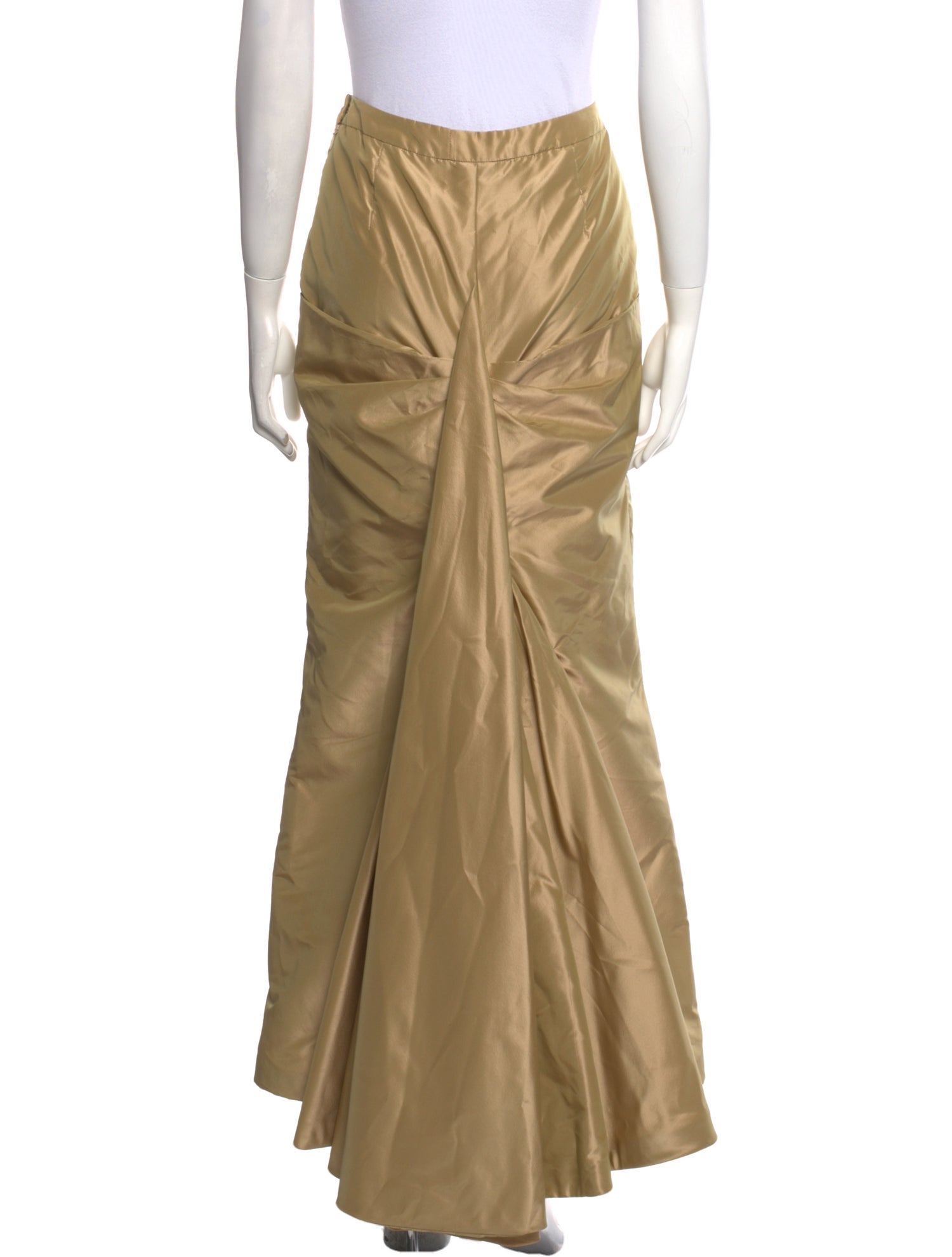 Reem Acra Silk Long Skirt