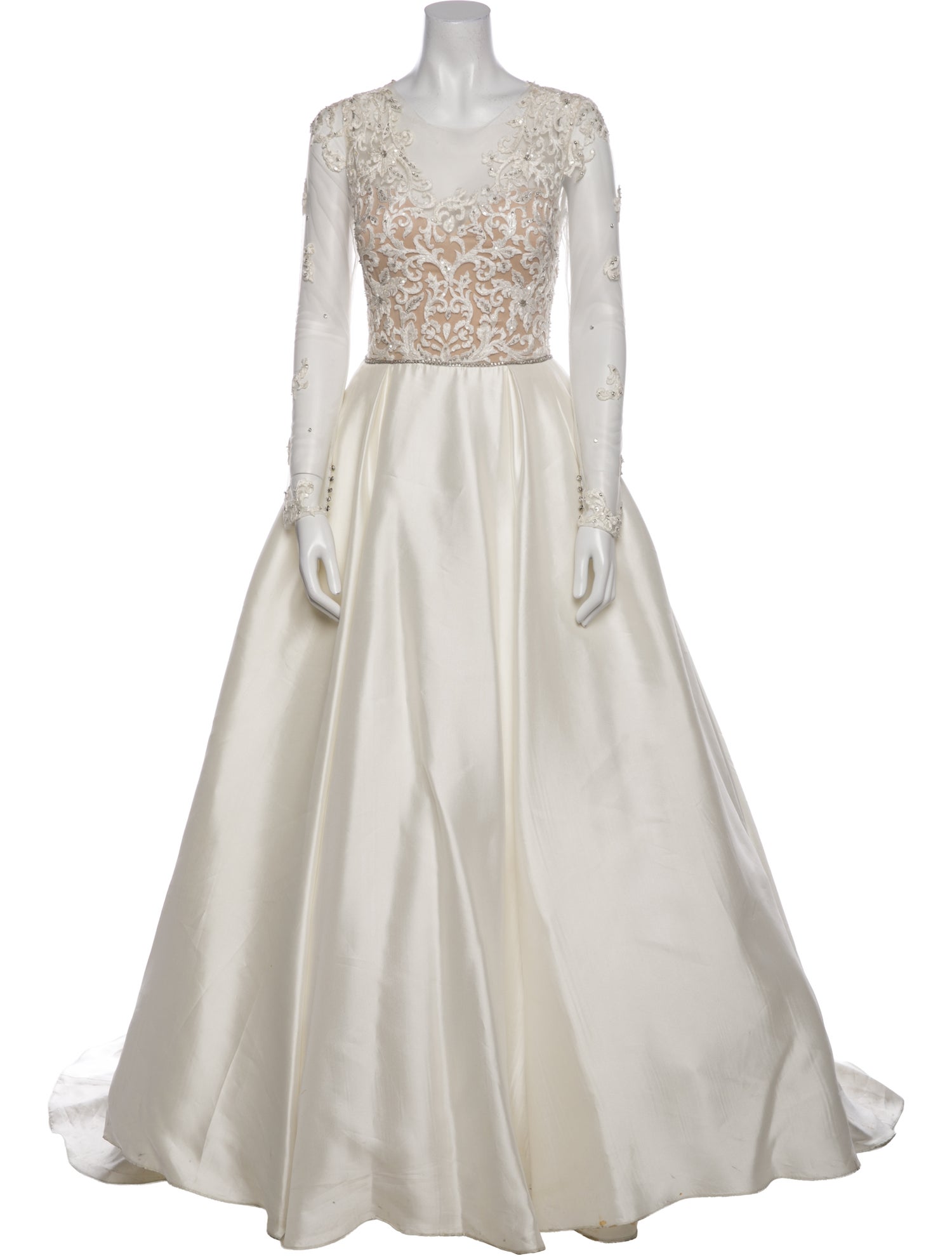 Reem Acra Wool Long Dress