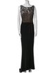 Reem Acra Bateau Neckline Long Dress