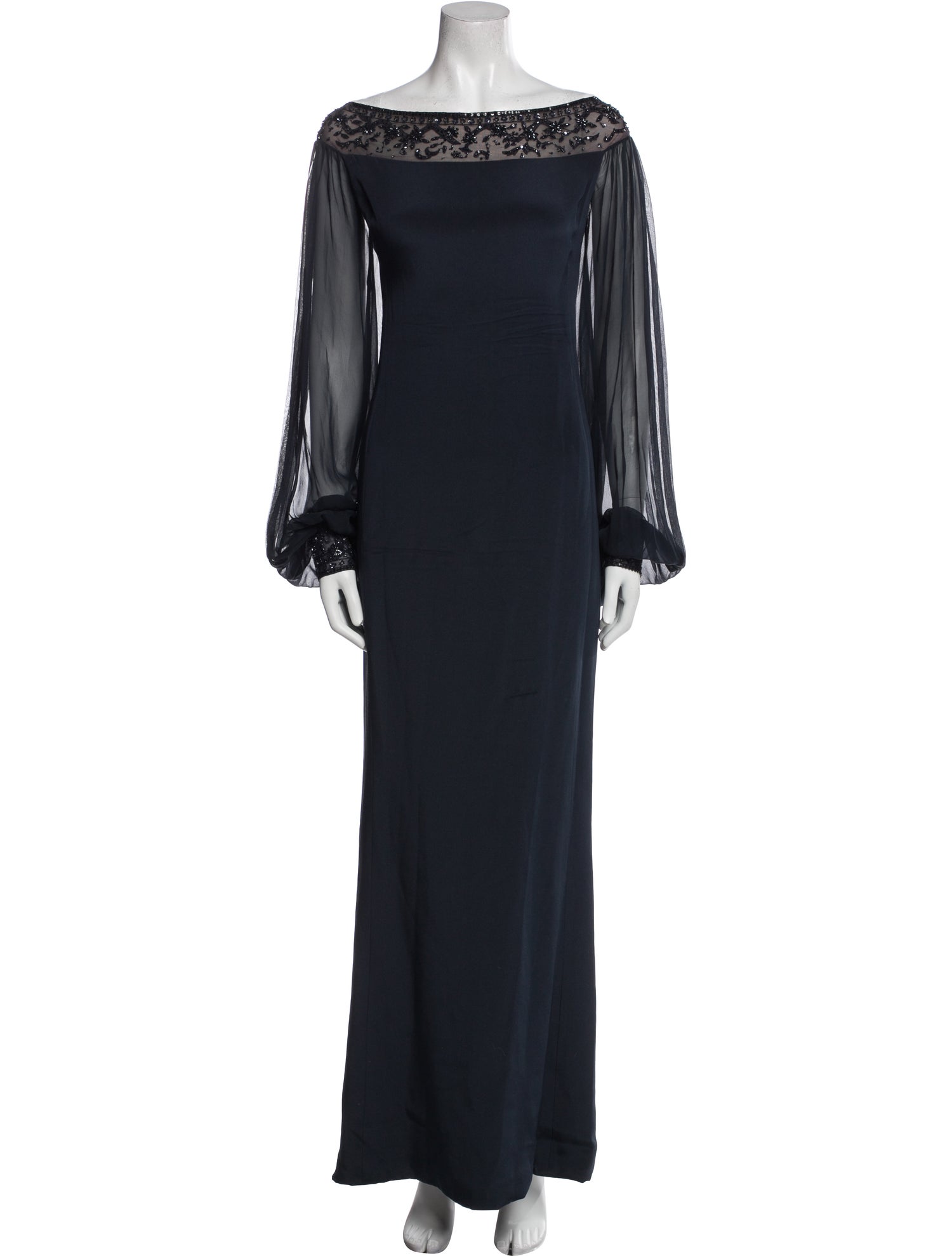 Reem Acra Silk Long Dress