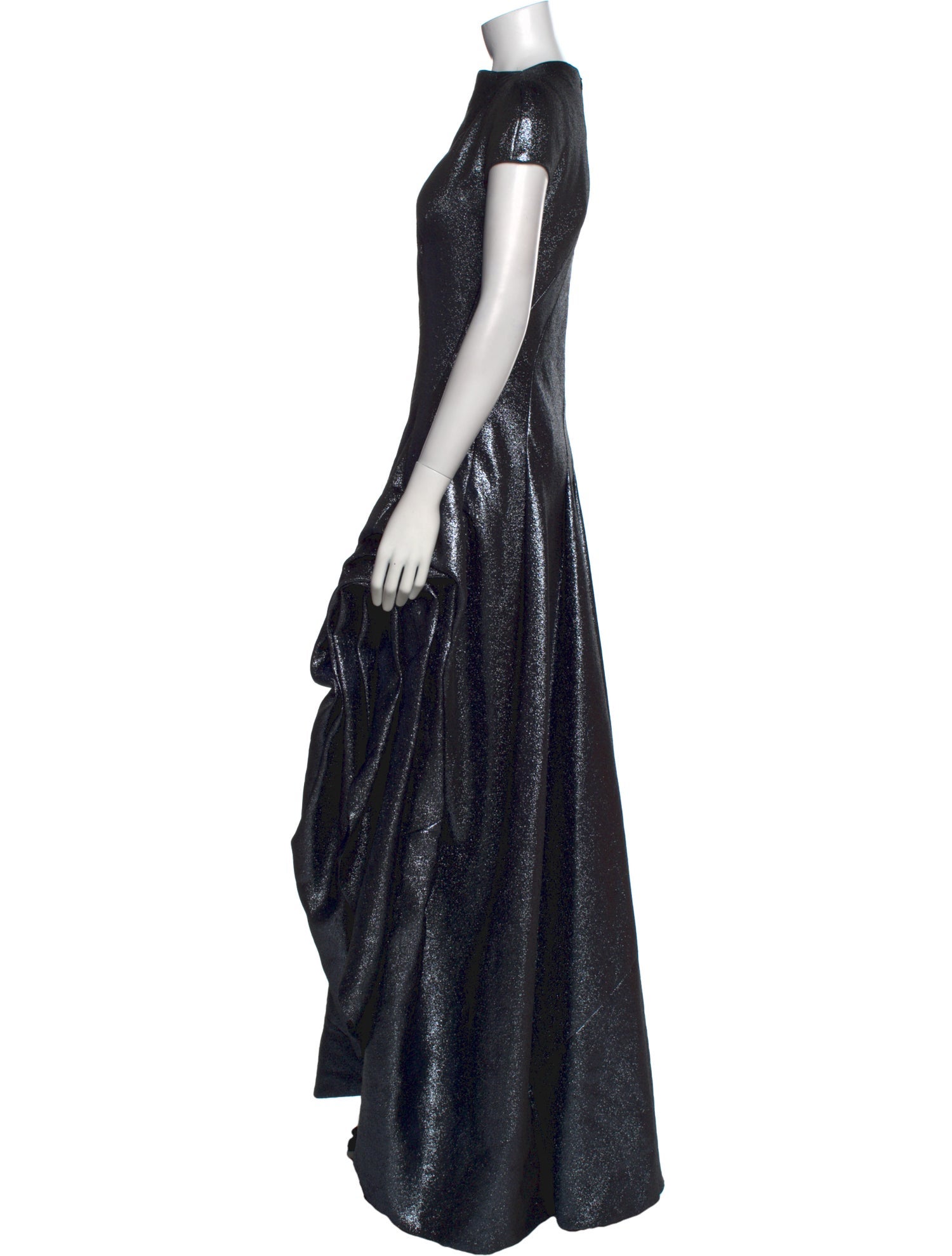 Reem Acra Bateau Neckline Long Dress