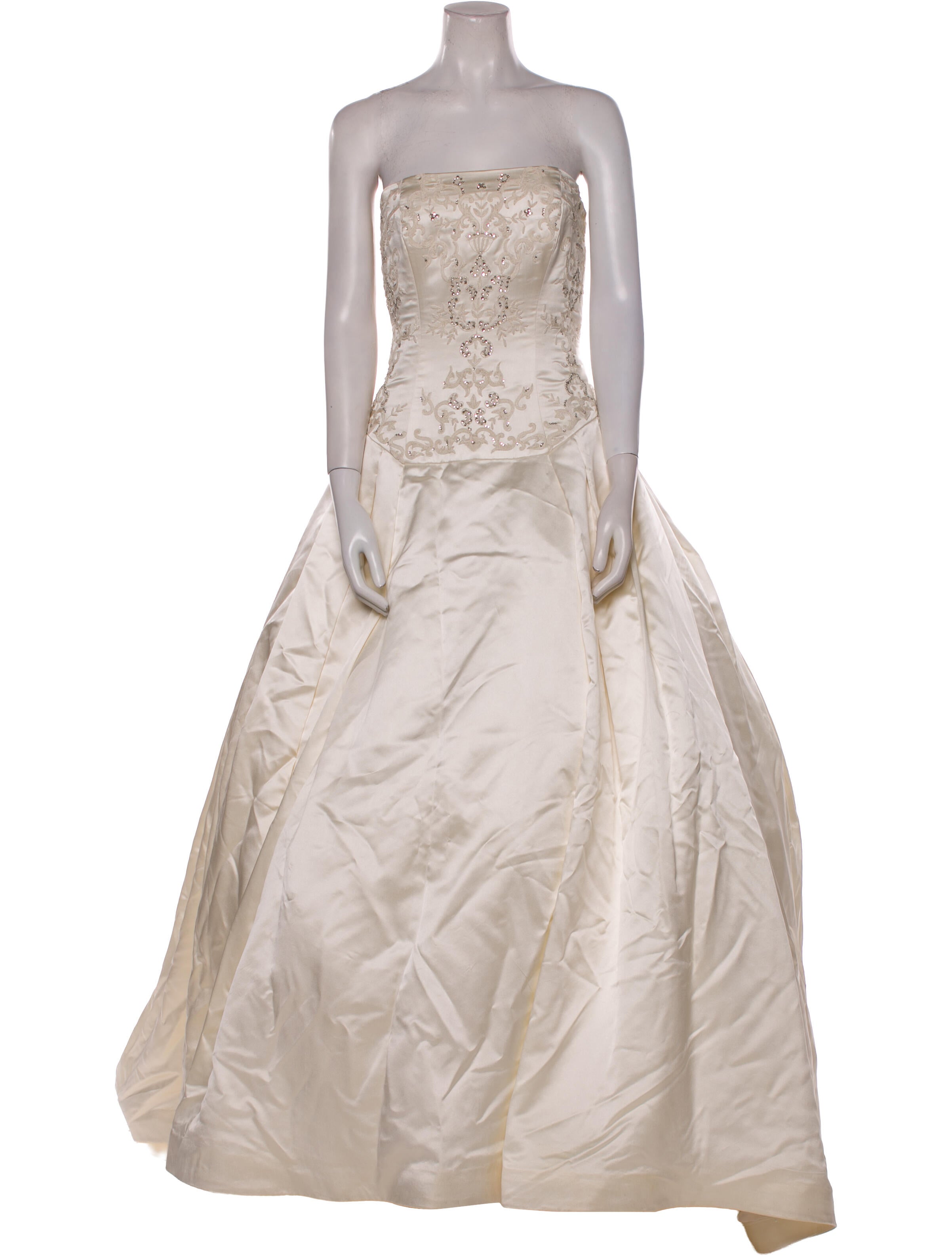 Reem Acra Silk Long Dress