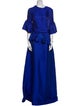 Reem Acra Crew Neck Long Dress