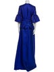 Reem Acra Crew Neck Long Dress