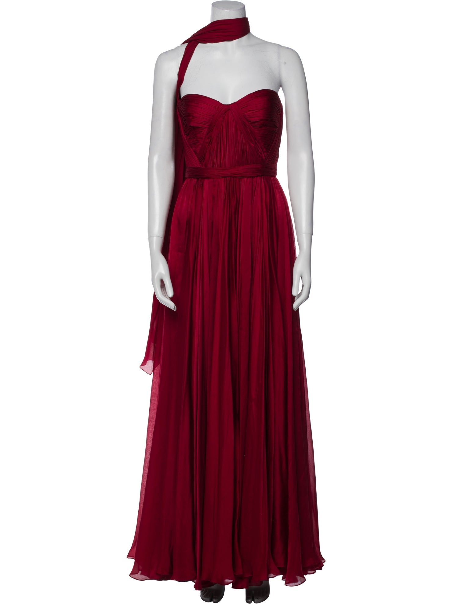 Reem Acra Silk Long Dress