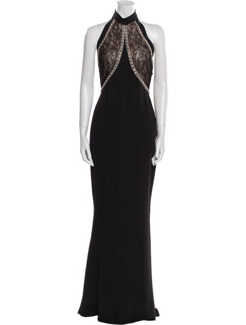 Reem Acra Halterneck Long Dress