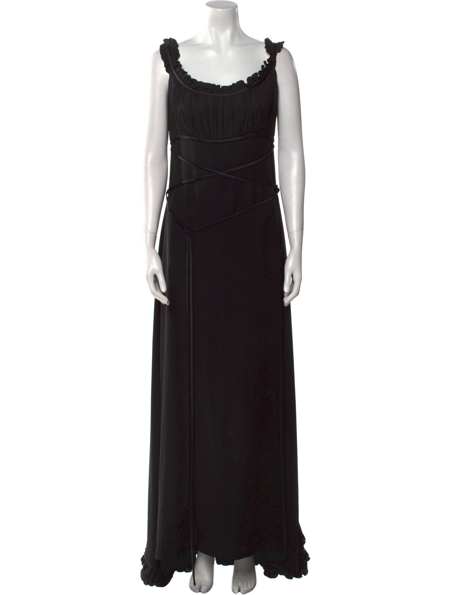 Reem Acra Silk Long Dress