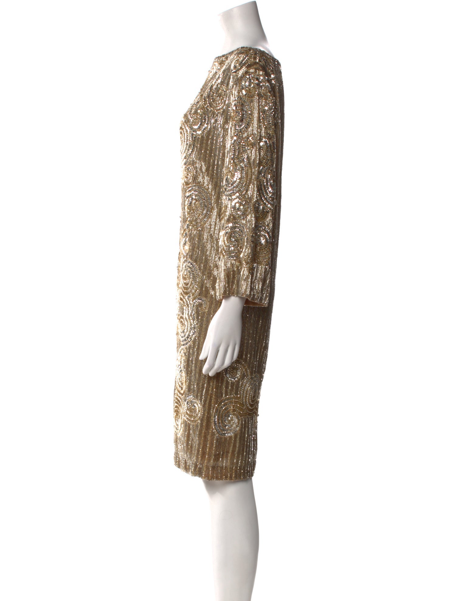 Reem Acra Bateau Neckline Mini Dress