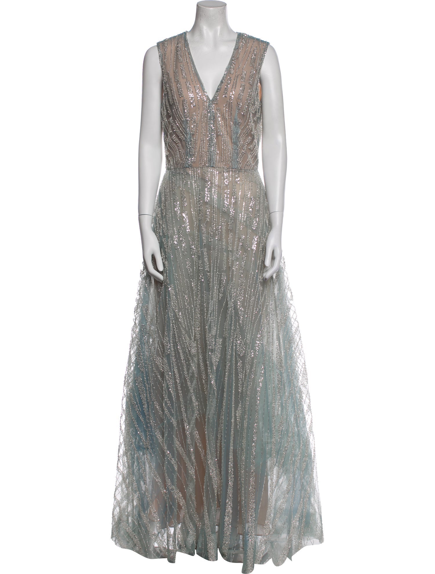 Reem Acra Nylon Long Dress