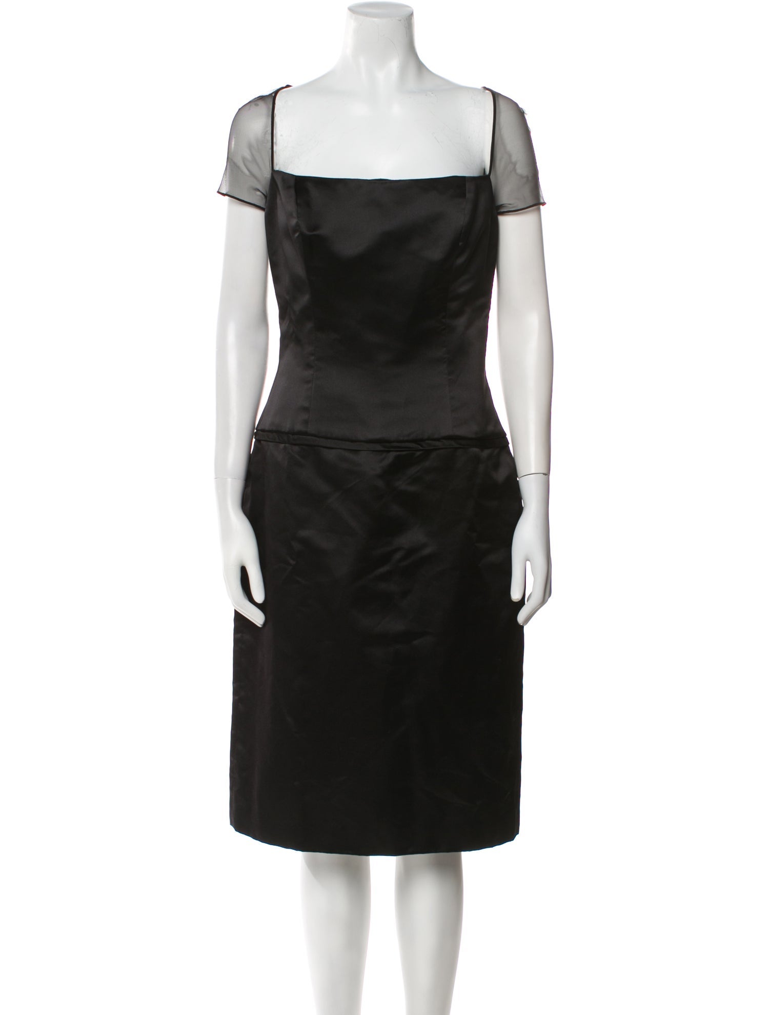 Reem Acra Silk Midi Length Dress