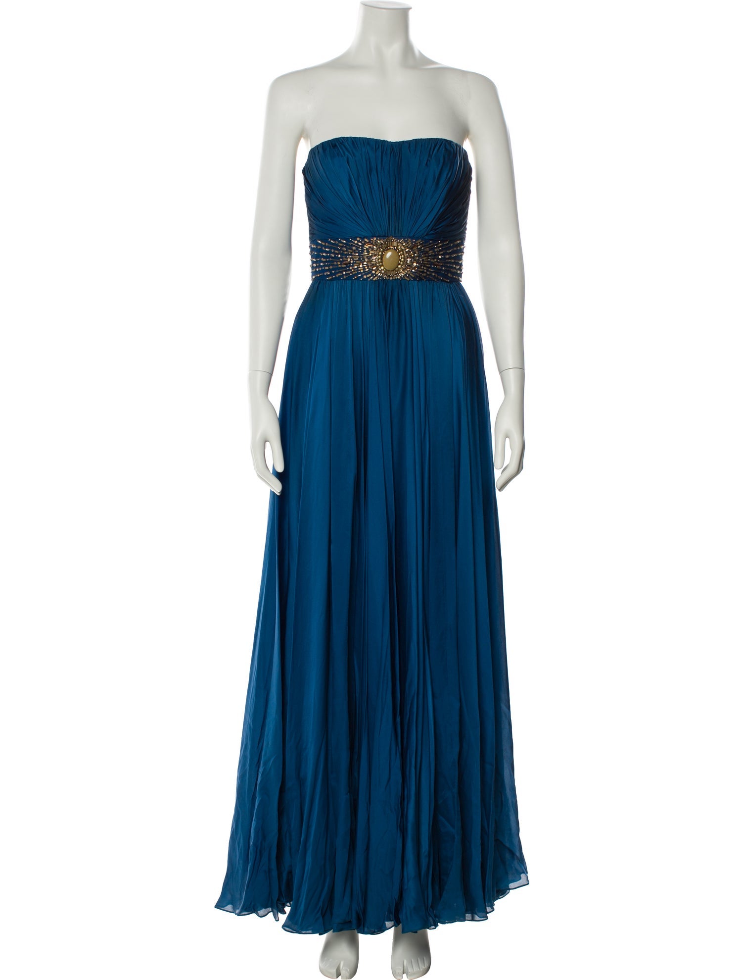 Reem Acra Silk Long Dress