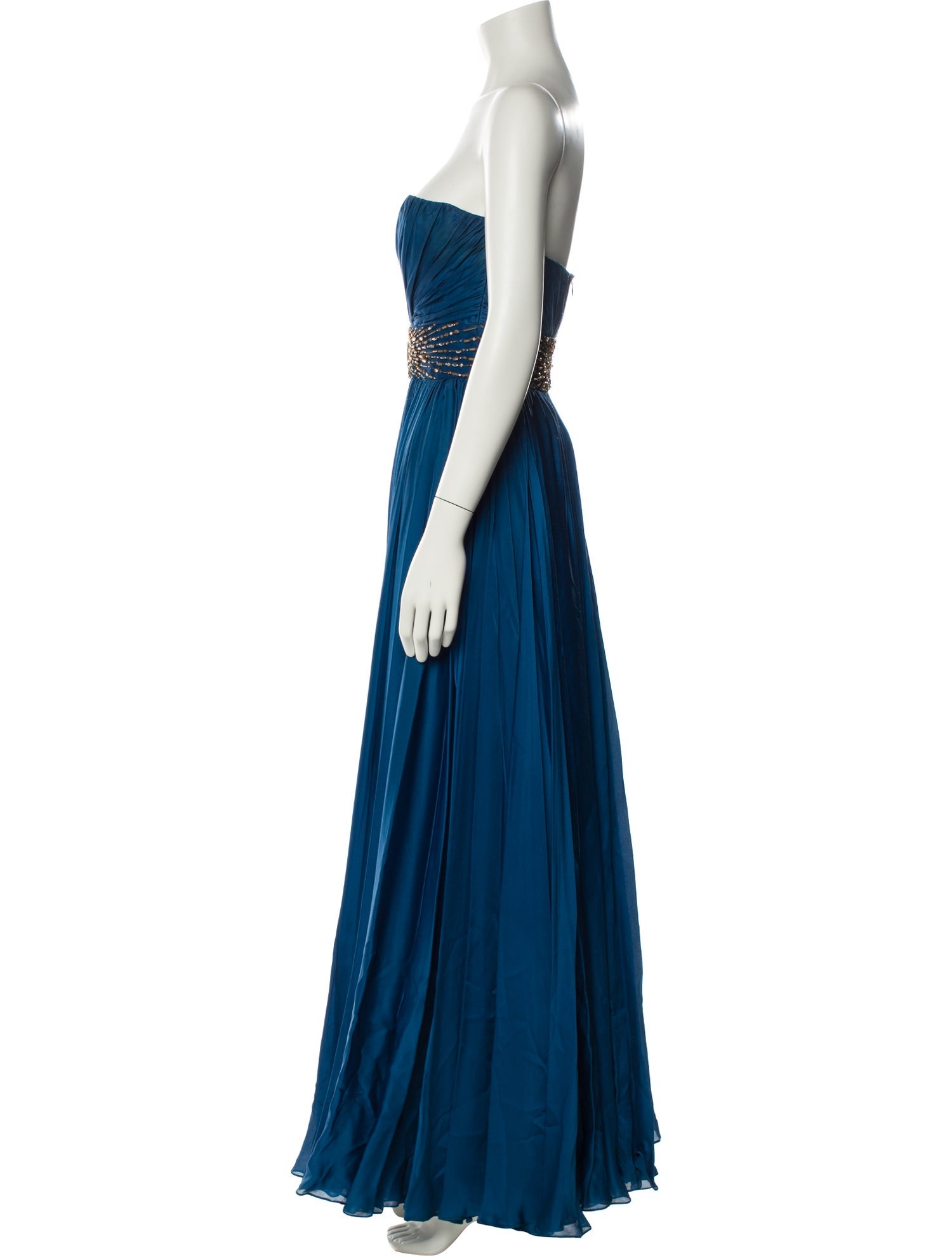 Reem Acra Silk Long Dress