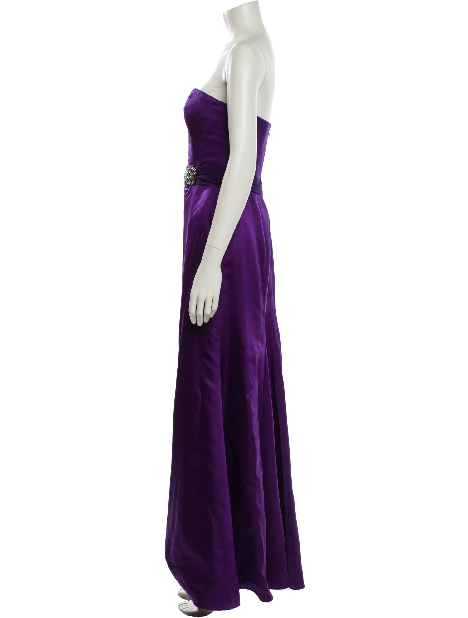 Reem Acra Silk Long Dress