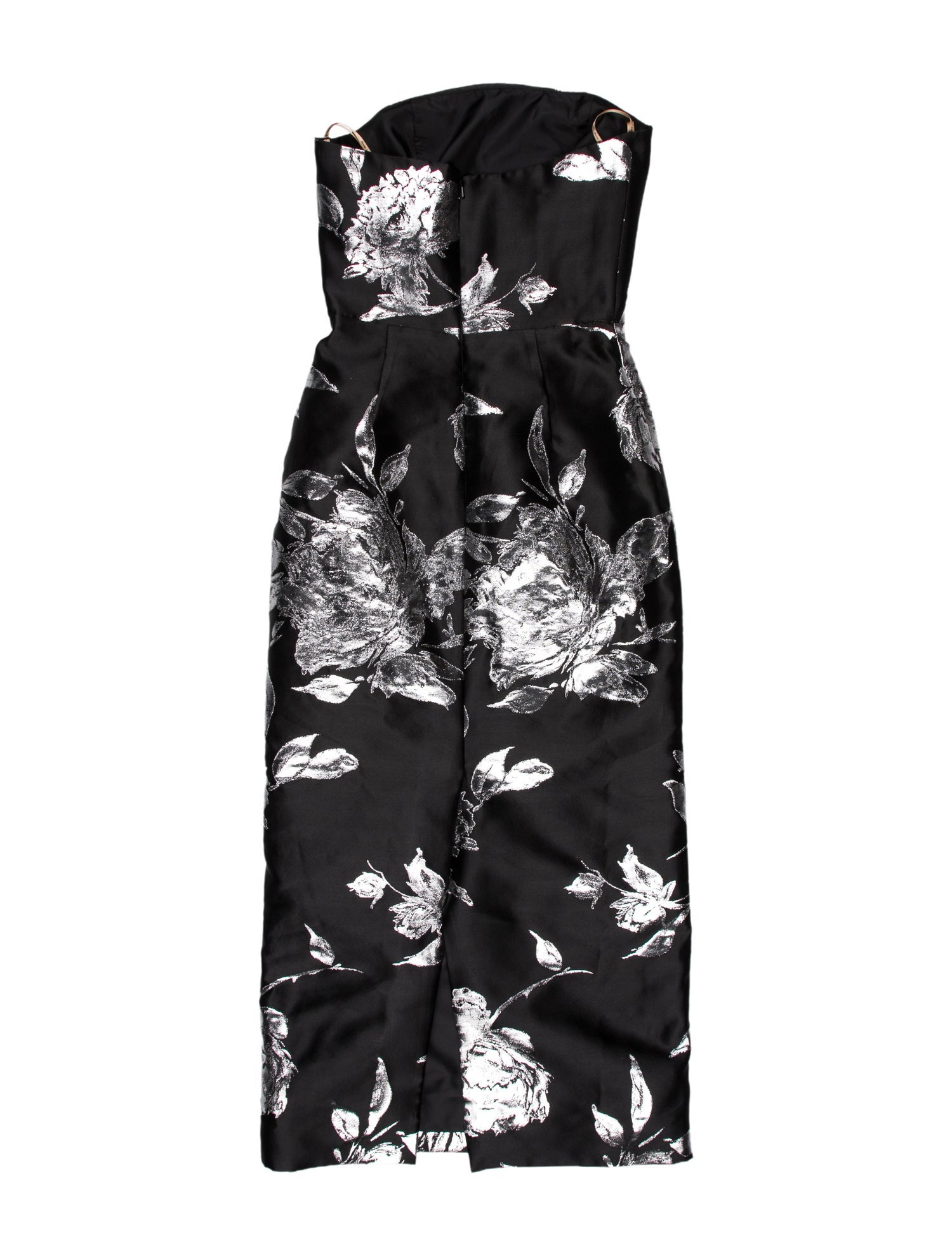 Reem Acra Floral Print Midi Length Dress