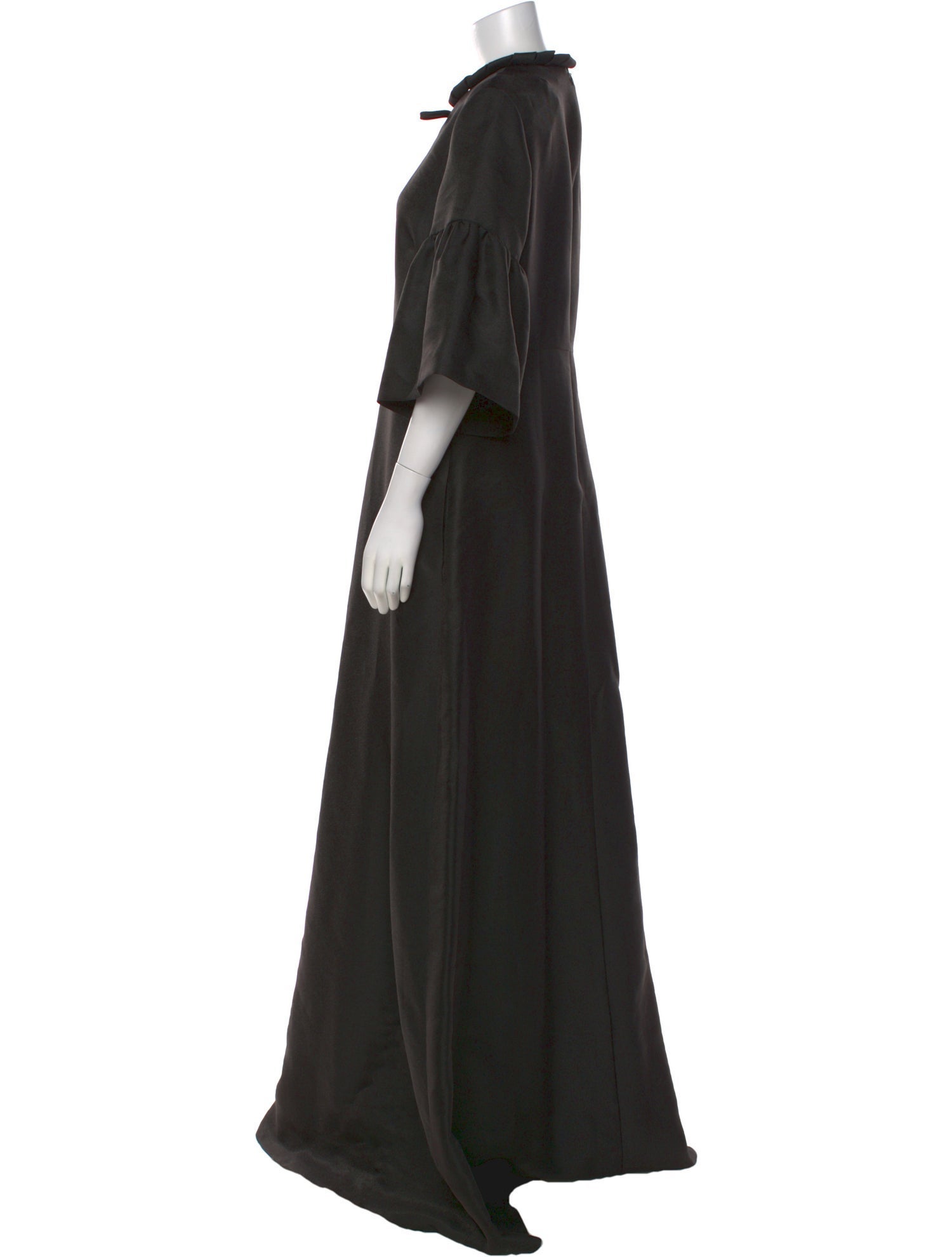 Reem Acra Mock Neck Long Dress