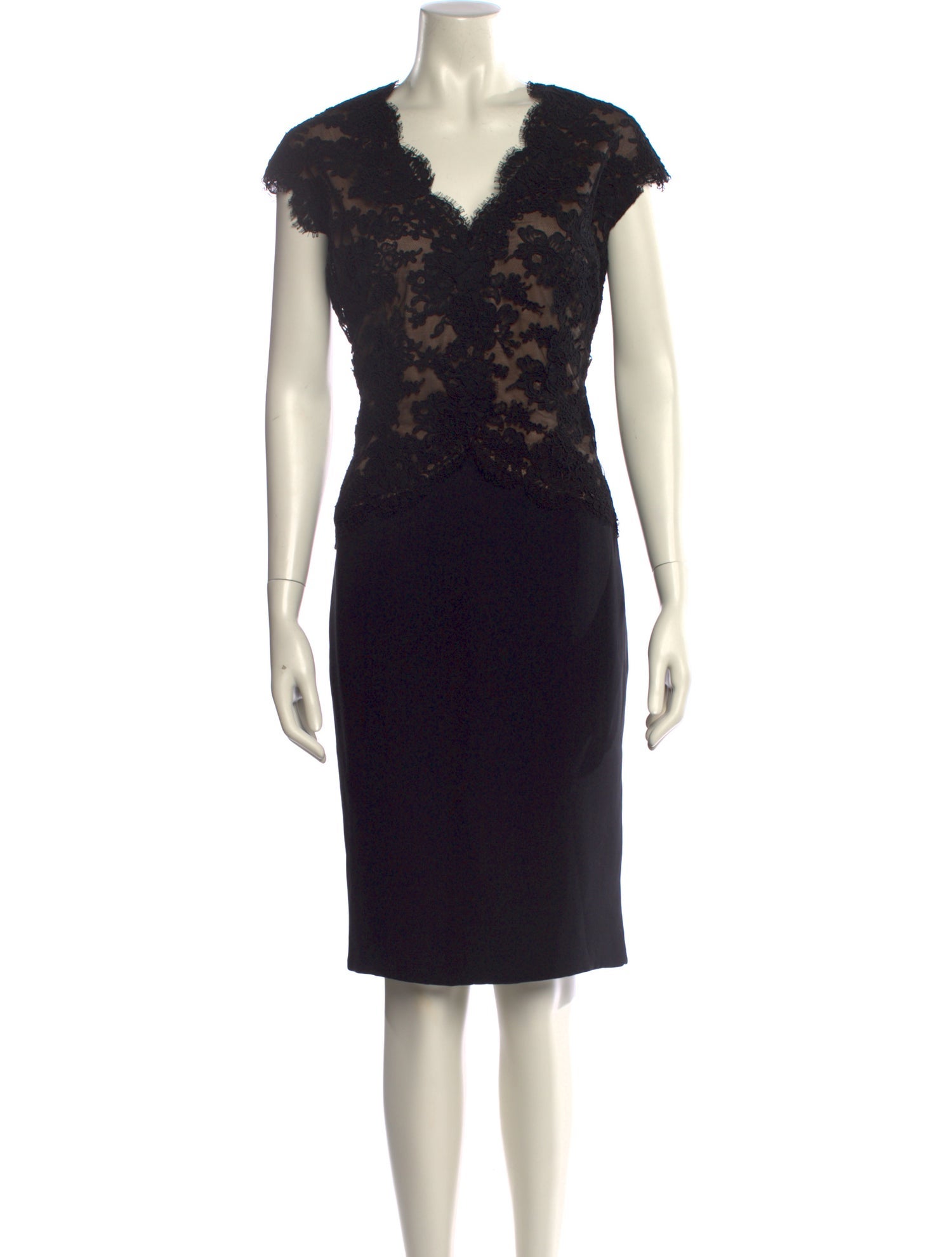 Reem Acra Printed Midi Length Dress