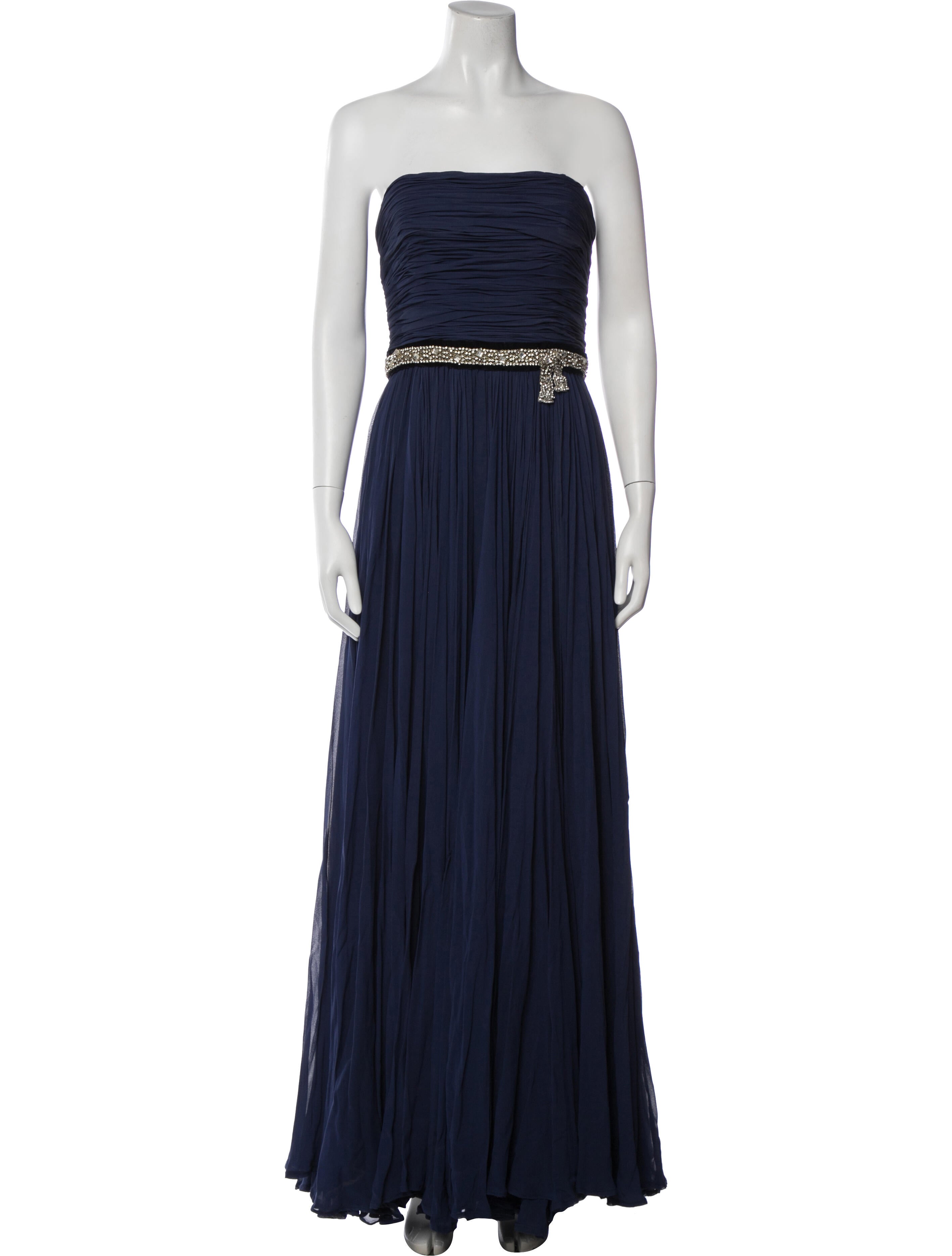 Reem Acra Strapless Long Dress - Blue Dresses, Clothing - REM22924 | The RealReal Reem Acra Strapless Long Dress - Blue Dresses, Clothing - REM22924 | The RealReal