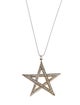 Renee Lewis 14K Diamond Star Pendant w/18K Chain Necklace
