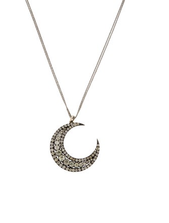 Renee Lewis Crescent Pendant Necklace