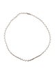 Renee Lewis Platinum Diamond Triangular Line Necklace