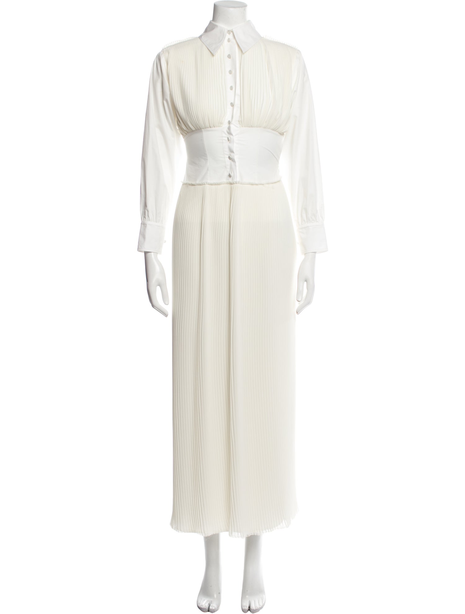 Renaissance Renaissance Colorblocked Long Shirtdress