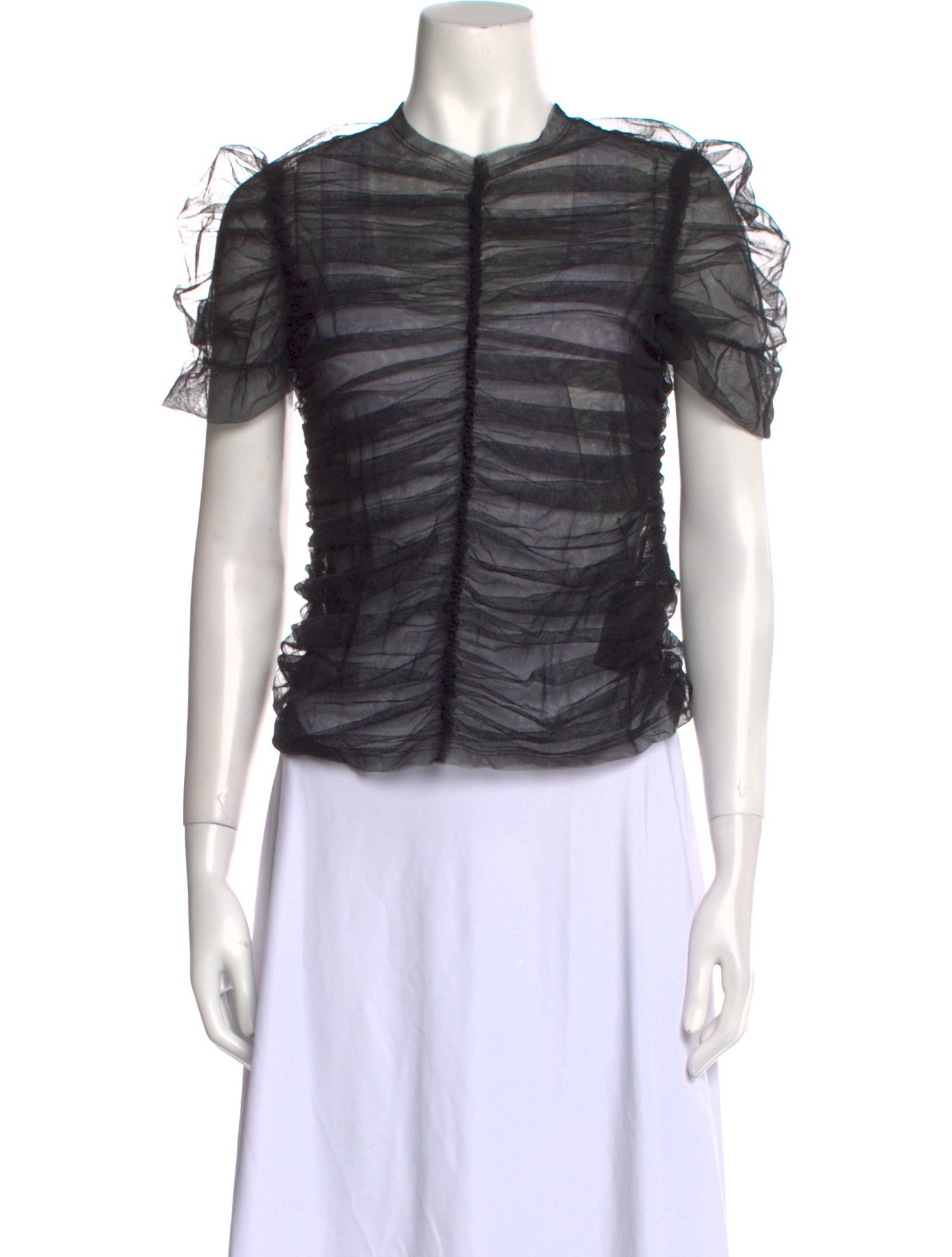 Renaissance Renaissance Crew Neck Short Sleeve Blouse