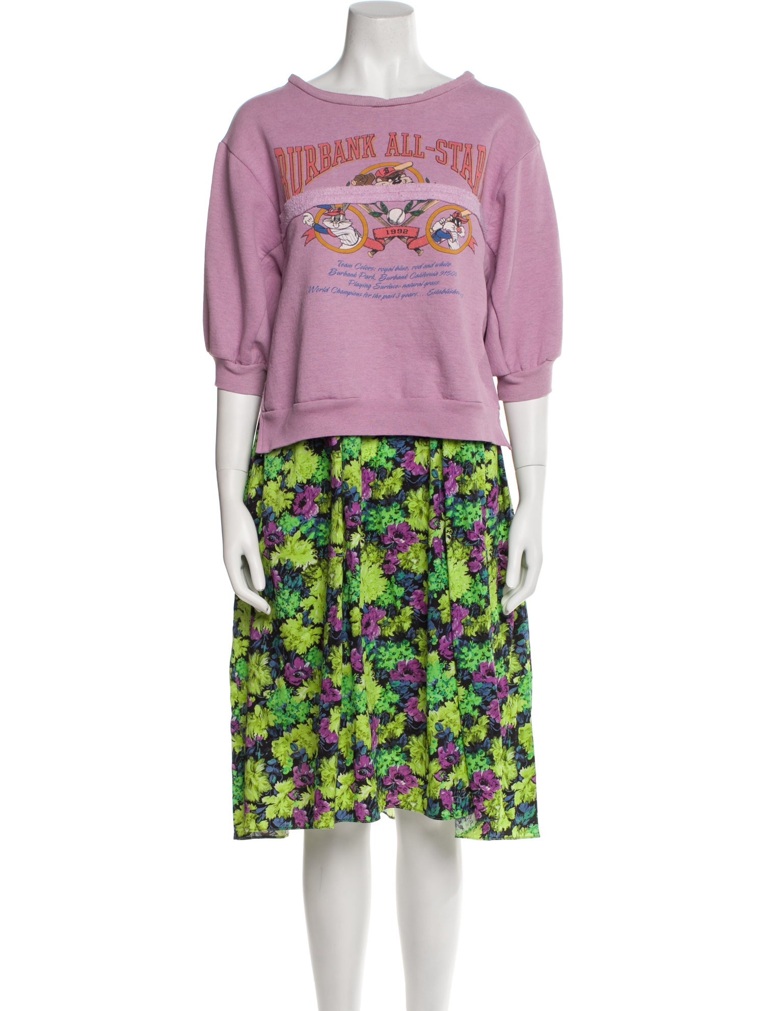 Rentrayage Graphic Print Midi Length Dress w/ Tags