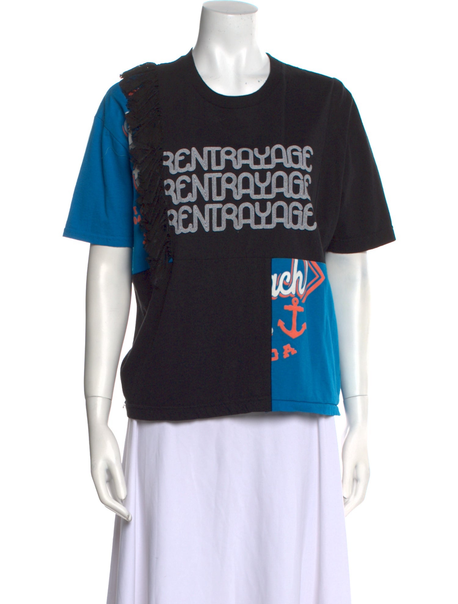 Rentrayage Printed Crew Neck T-Shirt